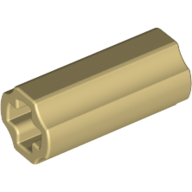 Technic Axle Connector Smooth [with x Hole + Orientation] (59443)