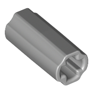 Technic Axle Connector Smooth [with x Hole + Orientation] (59443)