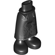 Minidoll Hips and Skirt with Ankles with Silver Decorations print (59794c01pr0020)