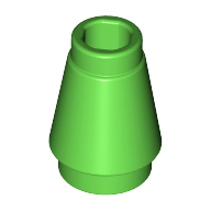 Cone 1 x 1 [Top Groove] (59900)