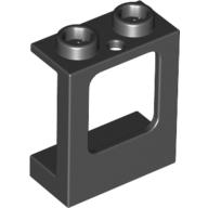 Window 1 x 2 x 2 Plane, Hollow Studs, Single Hole Top and Bottom for Glass (60032)
