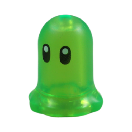 Creature, Mini Ghost / Bell-Shaped Flower with Black Eyes print (Z-Blob) (6017pr0001)