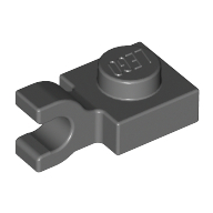 Plate Special 1 x 1 with Clip Horizontal [Thick U Clip] (6019)