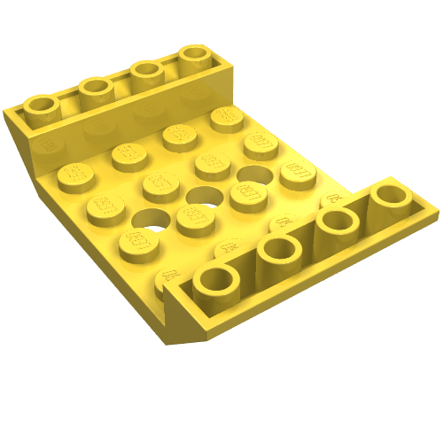 Slope Inverted 45° 6 x 4 Double with 4 x 4 Recessed and 3 Holes (60219)
