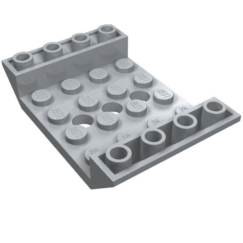 Slope Inverted 45° 6 x 4 Double with 4 x 4 Recessed and 3 Holes (60219)