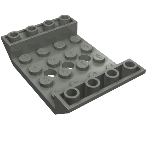 Slope Inverted 45° 6 x 4 Double with 4 x 4 Recessed and 3 Holes (60219)
