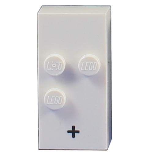 Braille Brick 2 x 4 with 3 Studs ⠖ and '+' Print (60235pr0001)