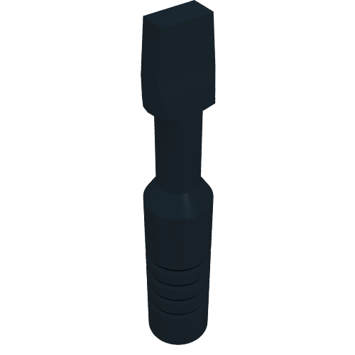 Tool Screwdriver with Wide Head [3-Rib Handle] (604550)