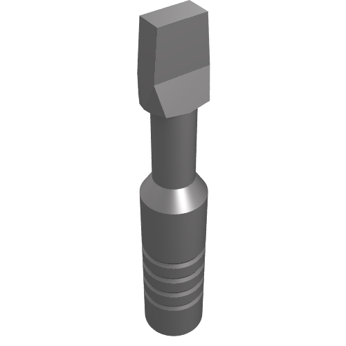 Tool Screwdriver with Wide Head [3-Rib Handle] (604550)
