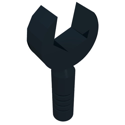 Tool Wrench / Spanner Open End [3-Rib Handle] (604551)