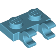 Plate Special 1 x 2 with Clips Horizontal [Open O Clips] (60470b)