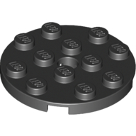 Plate Round 4 x 4 with Pin Hole (60474)