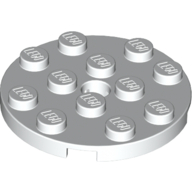 Plate Round 4 x 4 with Pin Hole (60474)
