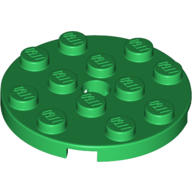 Plate Round 4 x 4 with Pin Hole (60474)