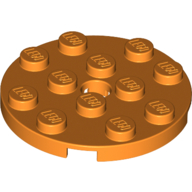 Plate Round 4 x 4 with Pin Hole (60474)