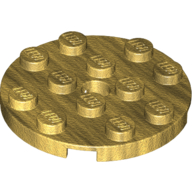 Plate Round 4 x 4 with Pin Hole (60474)