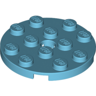 Plate Round 4 x 4 with Pin Hole (60474)