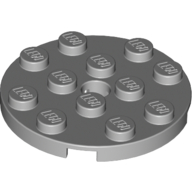 Plate Round 4 x 4 with Pin Hole (60474)