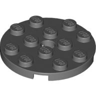 Plate Round 4 x 4 with Pin Hole (60474)
