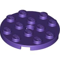 Plate Round 4 x 4 with Pin Hole (60474)