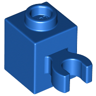 Brick Special 1 x 1 with Clip Vertical [Open O Clip, Hollow Stud] (60475b)