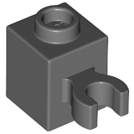 Brick Special 1 x 1 with Clip Vertical [Open O Clip, Hollow Stud] (60475b)