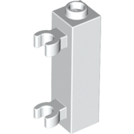 Brick Special 1 x 1 x 3 with 2 Clips Vertical [Hollow Stud, Open O Clips] (60583b)