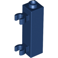 Brick Special 1 x 1 x 3 with 2 Clips Vertical [Hollow Stud, Open O Clips] (60583b)