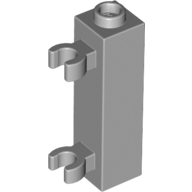 Brick Special 1 x 1 x 3 with 2 Clips Vertical [Hollow Stud, Open O Clips] (60583b)