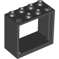 Window 2 x 4 x 3 Frame with Hollow Studs (60598)