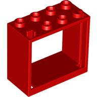 Window 2 x 4 x 3 Frame with Hollow Studs (60598)