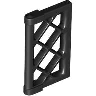 Window 1 x 2 x 3 Pane Latticed with Thick Corner Tabs (60607)