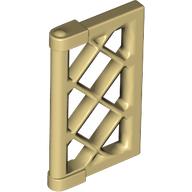 Window 1 x 2 x 3 Pane Latticed with Thick Corner Tabs (60607)