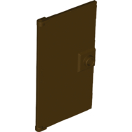 Door 1 x 4 x 6 Smooth with Chamfered Handle Plinth (60616b)