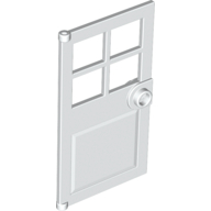 Door 1 x 4 x 6 with 4 Panes and Stud Handle (60623)