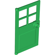 Door 1 x 4 x 6 with 4 Panes and Stud Handle (60623)