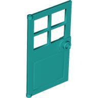Door 1 x 4 x 6 with 4 Panes and Stud Handle (60623)