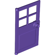 Door 1 x 4 x 6 with 4 Panes and Stud Handle (60623)