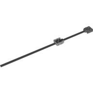 Wire with Brick 2 x 2 x 2/3 with 1 x 2 Studs and Power Functions and 9V Connectors, 20cm, One Light Bluish Gray End (60656)
