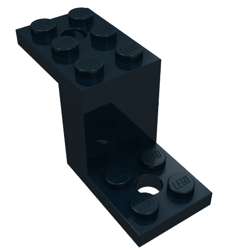 Bracket 5 x 2 x 2 1/3 with Holes, Smooth Bottom (6087)