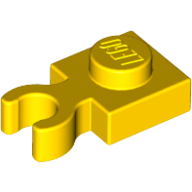 Plate Special 1 x 1 with Clip Vertical [Thick Open O Clip] (60897)