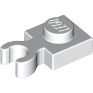 Plate Special 1 x 1 with Clip Vertical [Thick Open O Clip] (60897)