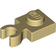 Plate Special 1 x 1 with Clip Vertical [Thick Open O Clip] (60897)