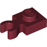 Plate Special 1 x 1 with Clip Vertical [Thick Open O Clip] (60897)