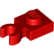 Plate Special 1 x 1 with Clip Vertical [Thick Open O Clip] (60897)