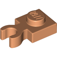 Plate Special 1 x 1 with Clip Vertical [Thick Open O Clip] (60897)
