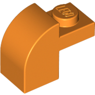 Brick Curved 1 x 2 x 1 1/3 with Curved Top (6091)