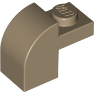 Brick Curved 1 x 2 x 1 1/3 with Curved Top (6091)