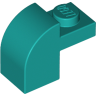 Brick Curved 1 x 2 x 1 1/3 with Curved Top (6091)