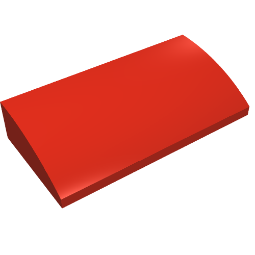 Slope Brick Curved 2 x 4 x 2/3 No Studs [No Bottom Tubes] (61068)